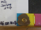 Jaycees Maryland Sailing Ship with Red Flags & Red Ribbon   PIN