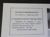 Trolley Museum Dispatch 1975 March-April Vol XVIII No 2 Carbarn progress