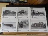 Monon Railroad Historical Society Calendars Lot of 6 1989-1998