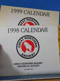 Great Northern Railway Historical Society Calendar Lot of 6 1990, 1995-1999