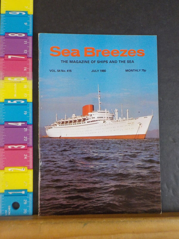 Sea Breezes Magazine #415 Vol 54 1980 July To the Baltic in 1979