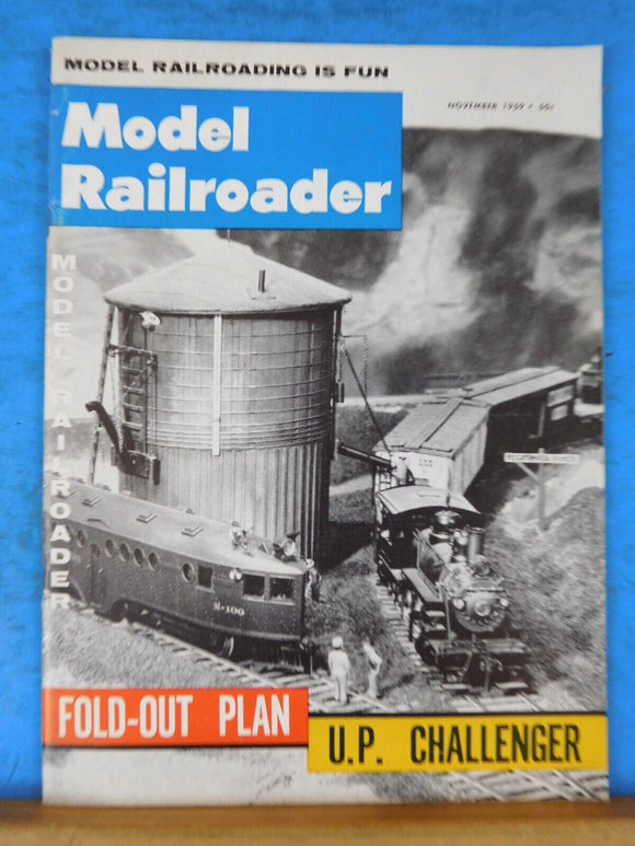 Model Railroader Magazine 1959 November UP Challenger fold out plan