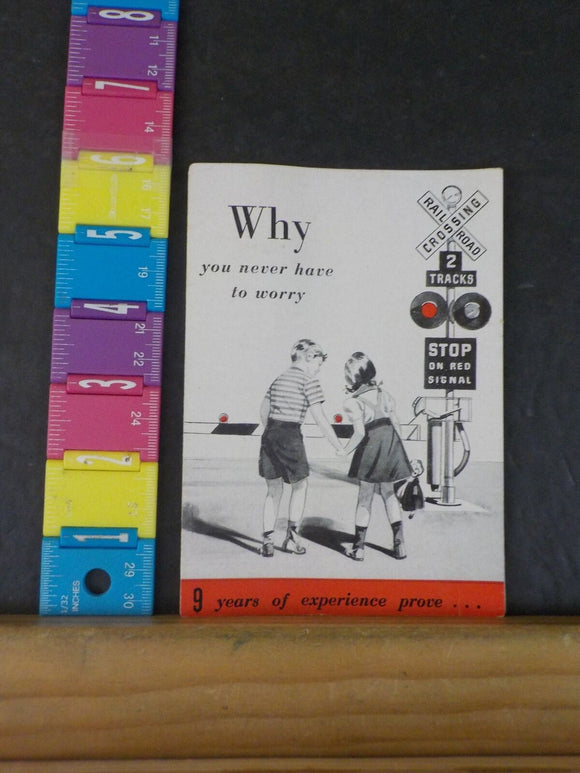 Railroad Crossing Safety Pamphlet Boston & Maine Railroad Date Unknown
