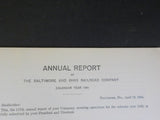 Baltimore & Ohio Railroad Company Annual Report 1943 117th The war Financials Mi