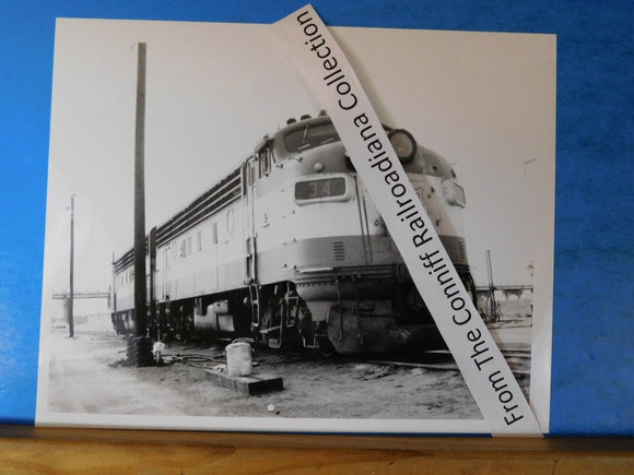 Photo Frisco Locomotive #34  8X10 B&W