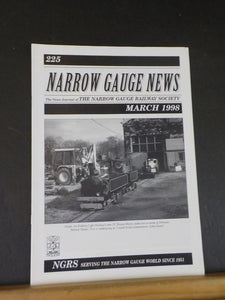 Narrow Gauge News #225 1998 March Society News Industrial Railways