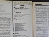 Railfan & Railroad Magazine 1989 August Los Angeles Union passenger termina;