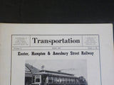 Transportation Bulletin 1951 year V5 Connecticut Valley Chap Exeter, Hampton & A