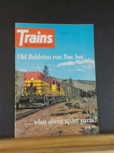 Trains Magazine 1972 August Old Baldwins run fine but waht about spare parts