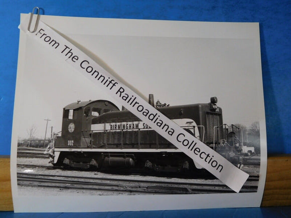Photo Birmingham Southern Locomotive #302 8X10 B&W 1986