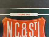Nashville Chattanooga & St Louis Ry public timetable 1957 Spring NC&StL