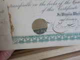 Certificates of Stock 1-200 A&N RR Alliance and Northern Railroad Company