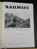 Railways Magazine Bound Vol VI No 1 January-December 1945