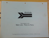 Amtrak Track Diagram Lot of 4 Main Line Penn to Perry Philadelphia Terminal