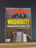 Trains Magazine 1993 October Washout Railroads battle the floods