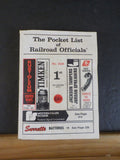 Pocket List of Railroad Officials #329 1977 1st quarter