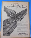 Ads Association of American Railroads Lot #200 Advertisements from magazines (3)