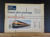 Model Railroader Diesel plan package with 29 Full-Color Plates HO-O 8-9 Includes