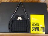 Mickey Mouse Ipad holder with straps, handles tempered glass 100th anniversary