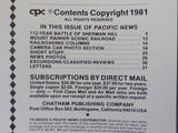 Pacific News #231 1981 January Published Mid-Nov UP battle for Sherman Hill