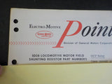 EMD Pointers 1967 March 13 SD28 locomotive motor field shunting resistor part nu