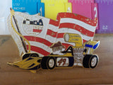Jaycees California Racecar 49er Indy 1976 Delegate Flag    PIN