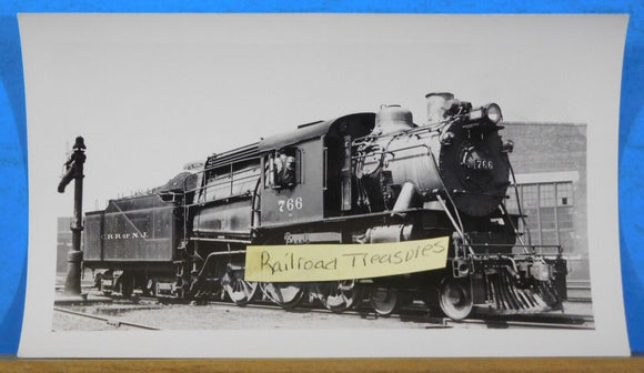 Photo CNJ Locomotive #766 Communipaw NJ 1928 Central Railroad of New Jersey