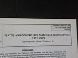 Great Northern Goat Reference Sheet #289 December 2000 Seattle Vancouver passeng