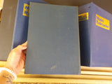 Model Railroader Magazine Binders 5 approx 5 inch binders with rods Blue USED