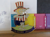 Jaycees Alabama Boll Weevil Red & White Vest  HatPIN