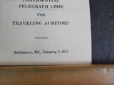 Baltimore & Ohio Railroad Telegraph Code Traveling Auditors 1951 B&O