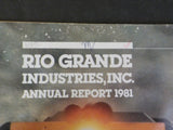 Rio Grande Industries Inc Annual Report 1981  Financials RG