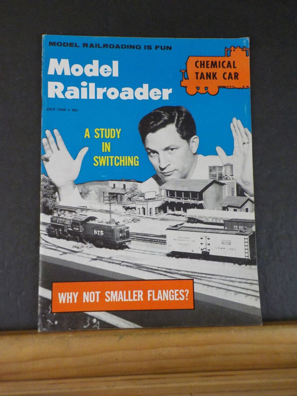 Model Railroader Magazine 1960 July Chemical tank car Study in switching Smaller