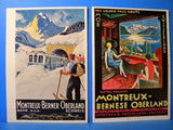 Postcard Golden Pass Route Montreux Bernese Oberland Switzerland Electric Rwy