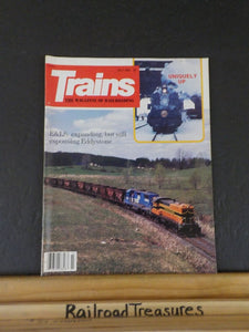 Trains Magazine 1984 July E&LS expanding Uniqiely UP Motors minus prime movers