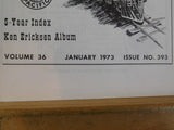 Western Railroader #393 Jan 1973 5 yr index 11 sketches Muni subway