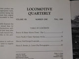 Locomotive Quarterly 1989 Fall Vol 13 #1 B&M UP Macon GA crossroads