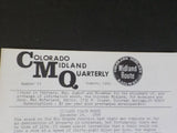 Colorado Midland Quarterly #11 1983 August Midland Train Wreck 12-14-1896