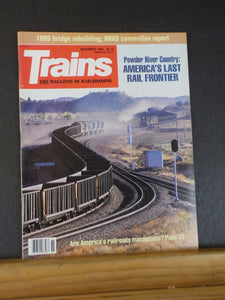 Trains Magazine 1989 November Powder River Country America's ;ast rail frontier