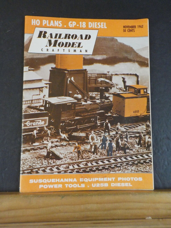 Railroad Model Craftsman Magazine 1962 November RMC Susquehanna Equipment photos