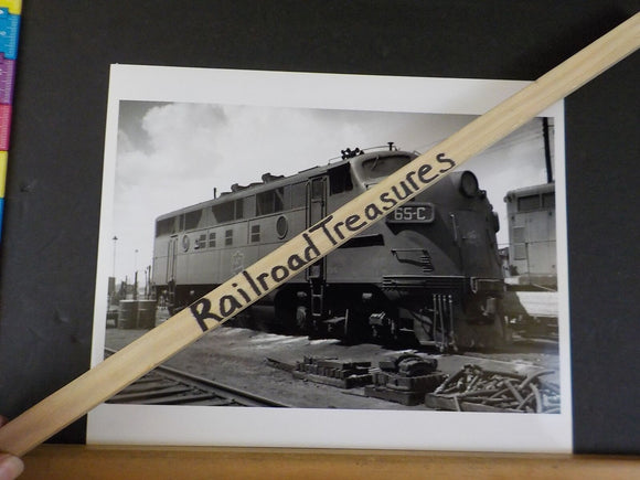 Photo M-K-T Railway Locomotive #65-C 8 X 10 B&W Katy Fort Worth TX 1965