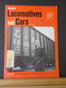 Railway Locomotives and Cars 1968 July  Railway Santa Fe Metroliners