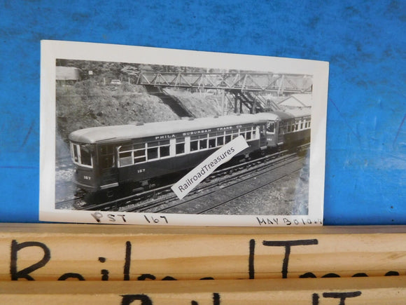Photo Philadelphia Suburban Transportation #167 4.75 x 2.75 Black & white