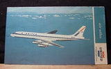 MAP United Air Lines Air Atlas Map 1963 December