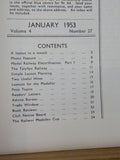 Railway Modeller 1953 January Vol 4 No 27  Talyllyn Railway . INDEX