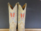 Corral Teen Boots size 4 1/2T Stk #1031 Angel Wings Hearts Embroidered Western C