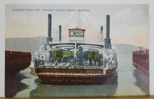 Postcard Southern Pacific Co’s. Ferryboat Solano Benicia, California