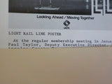 Wheel Clicks 1984 March Pacific Railroad Society Light Rail Line Poster