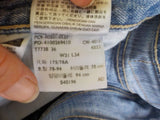 Levi's 501 Men's distressed jeans Button Fly 31 X 34  TWO PAIR well worn