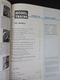 Model Trains Bound Volume 7 1954-55  Green Cover Volume 1 on binding edge